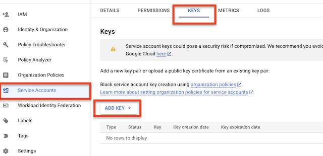 Google Cloud Storage Integration/service_account_new_key.png