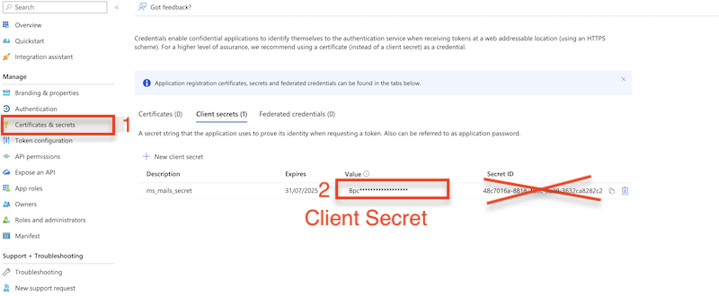 SMTP Microsoft Graph XOAUTH 2 Integration/ms_client_secet.png
