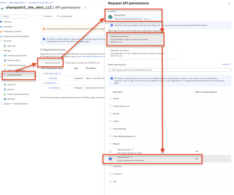 CrushTaskExample19/app_permission_sharepoint_site_selected.png