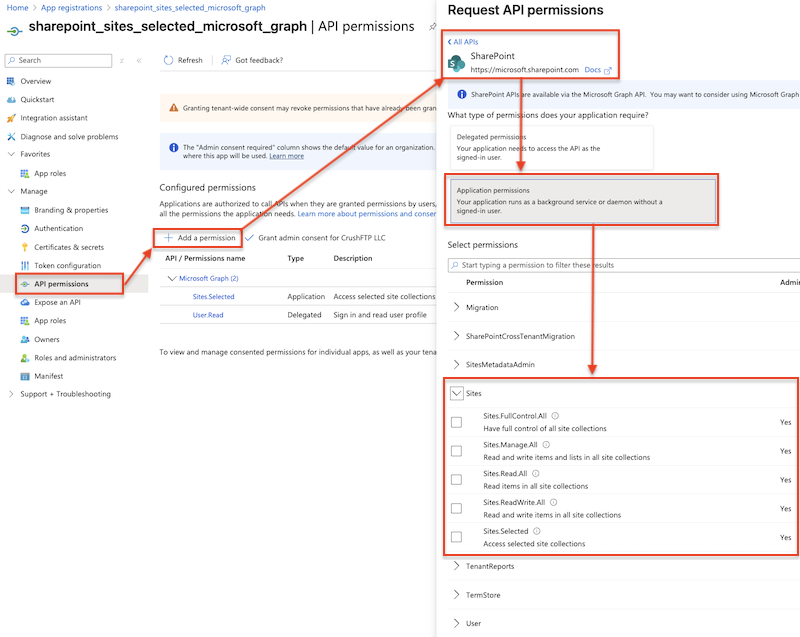 SharePoint REST service API/app_registration_sharepoint permissions.png